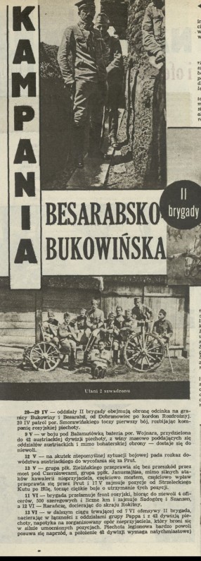 Kampania besarsko-bukowińska II brygady