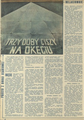 Trzy doby ciszy na Okęciu