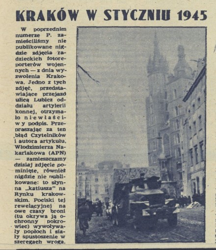Kraków w styczniu 1945