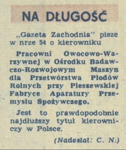 Na długość