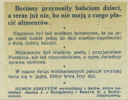 Bociany przynosiły