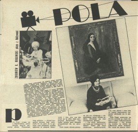 Pola Negri: podróż do Polski - moje nie spełnione marzenie