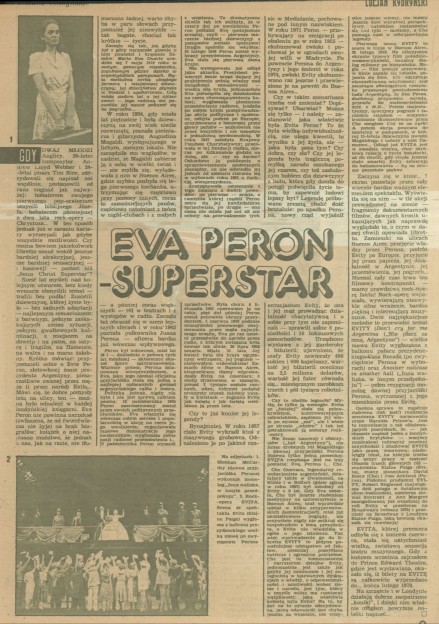 Eva Peron Superstar