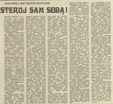 Steruj sam sobą!