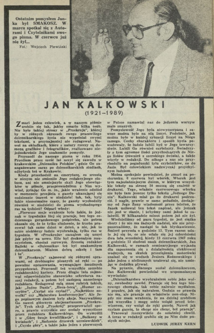 Jan Kalkowski (1921-1989)
