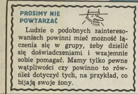 Prosimy nie powtarzać