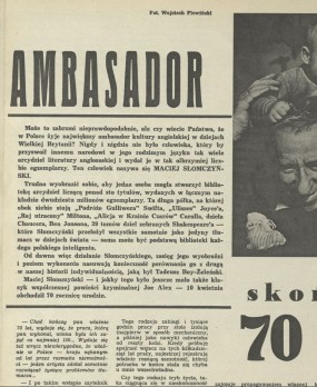 Ambasador skończył 70 lat