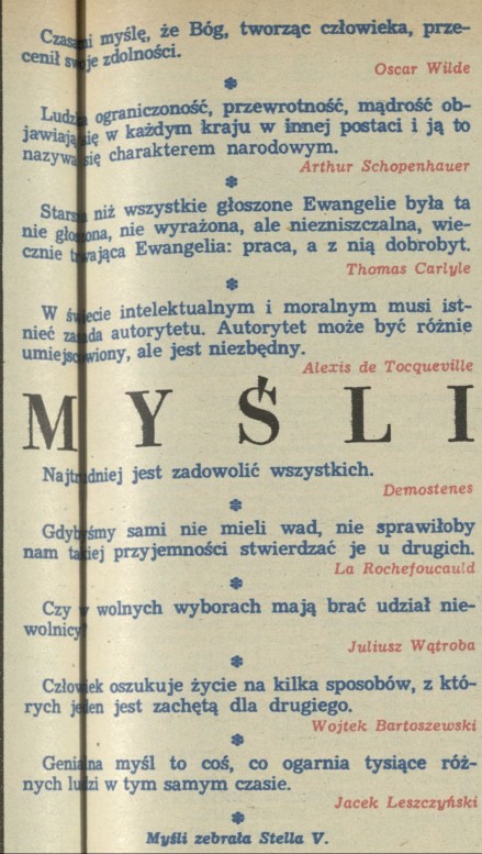 Myśli