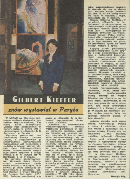 Gilbert Kieffer znów wystawiał w Paryżu
