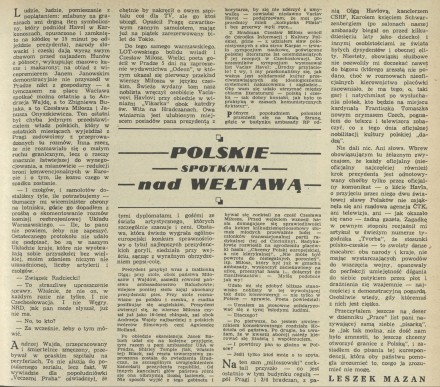 Polskie spotkanie nad Wełtawą