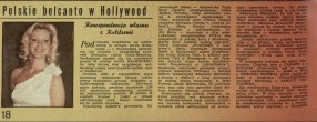 Polskie belcanto w Hollywood