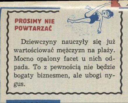 Prosimy nie powtarzać