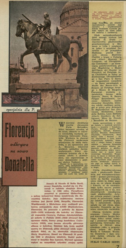 Florencja odkrywa na nowo Donatella