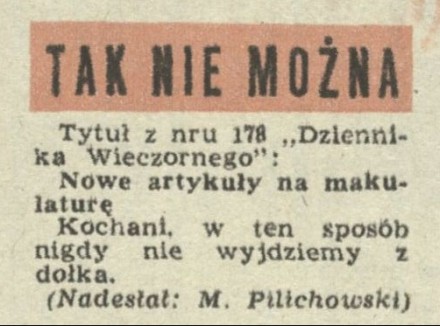 Tak nie można