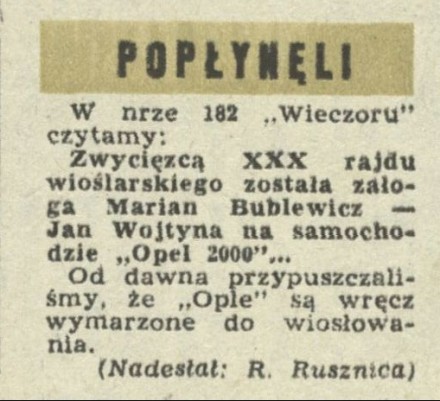 Popłynęli