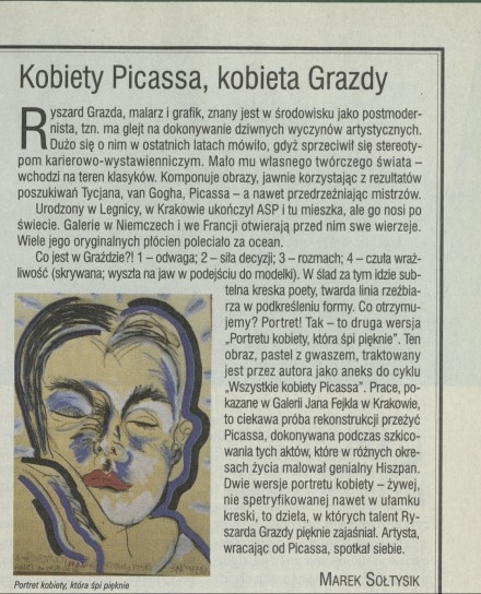 Kobiety Picasso,kobieta Grazdy