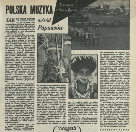 Polska muzyka wśród Papuasów