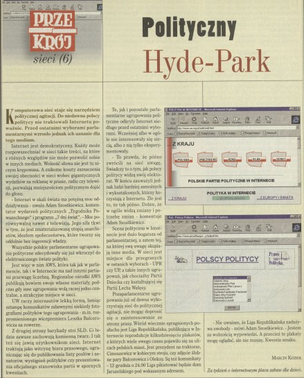 Przekrój sieci (6) Polityczny Hyde-Park