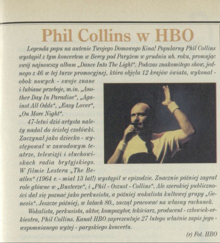 Phil Collins w HBO