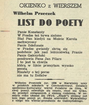 List do poety