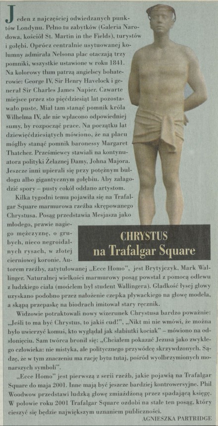 Chrystus na Trafalgar Square