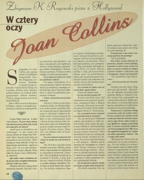 W cztery oczy z Joan Collins