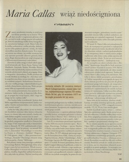 Maria Callas wciąż niedościgniona
