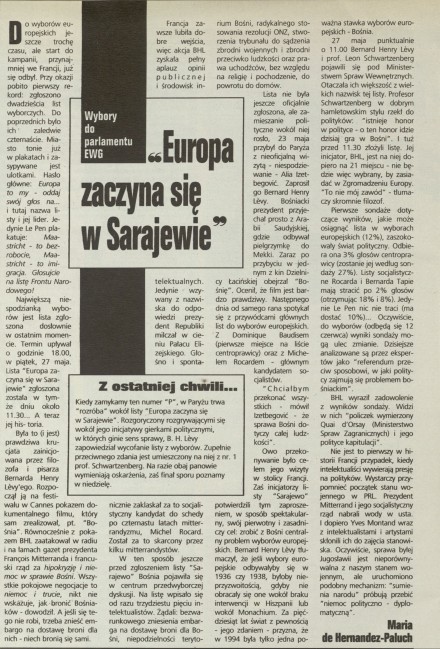 Europa zaczyna się w Sarajewie