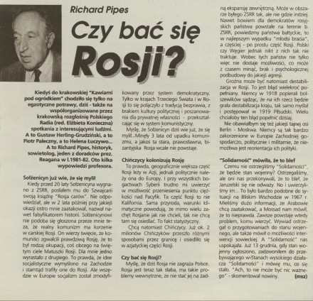 Czy bać się Rosji?