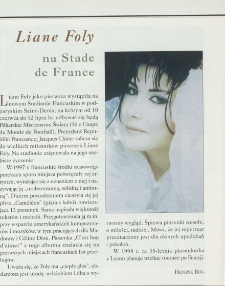 Liane Foly na Stade de France