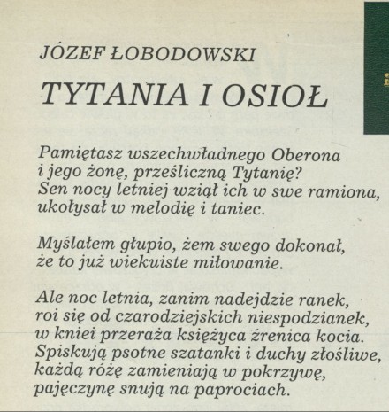 Poezja i mitologia