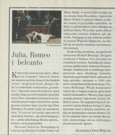 Julia,Romeo i belcante