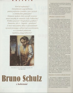 Bruno Schulz z kobietami