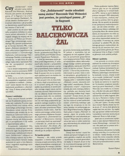 Tylko Balcerowicza żal