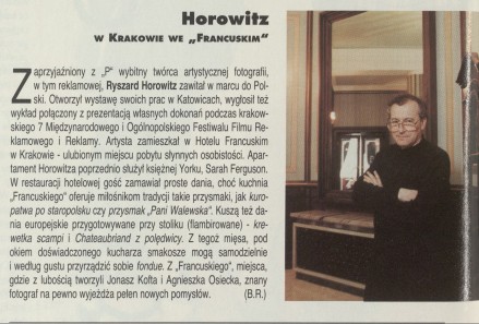 Horowitz w Krakowie we Francuskim
