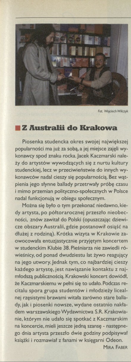 Z Australii do Krakowa
