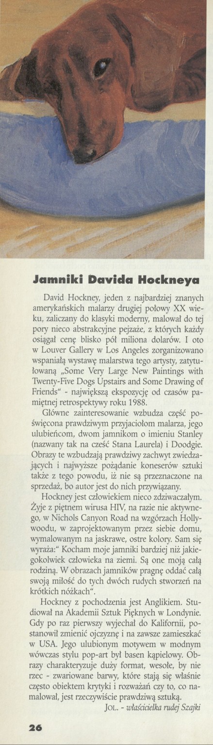 Jamniki Davida Hockneya