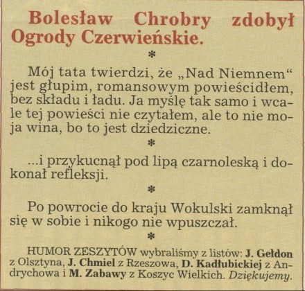 [Bolesław Chrobry zdobył Ogrody Czerwieńskie...]