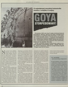 Goya storpedowany!