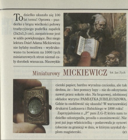 Miniaturowy Mickiewicz