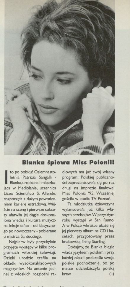 Blanka śpiewa Miss Polonii!