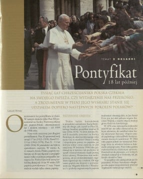 Pontyfikat 18 lat później