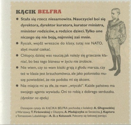 Kącik belfra