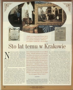 Sto lat temu w Krakowie