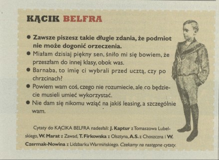 Kącik belfra