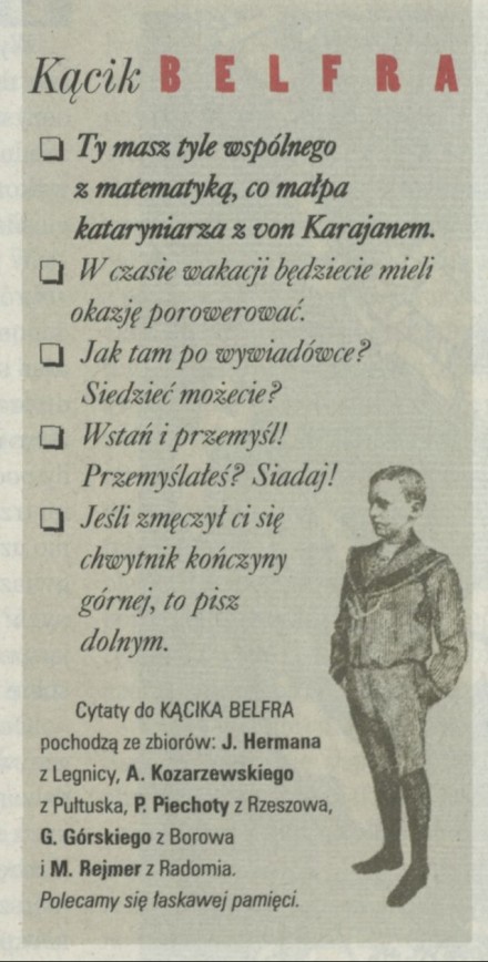 Kącik belfra