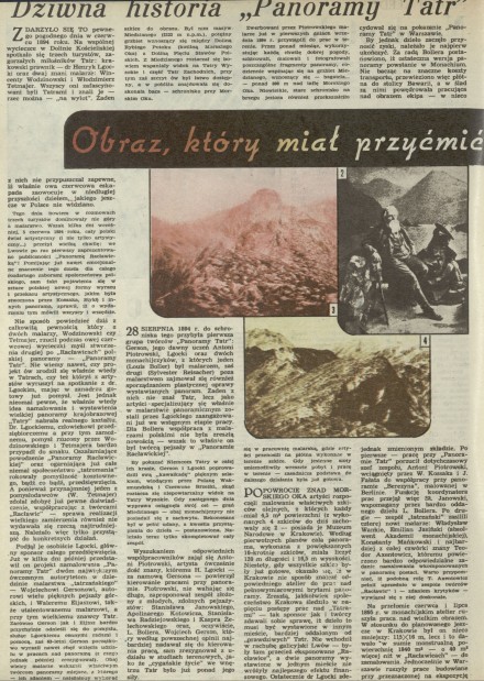 Dziwna historia "Panoramy Tatr". Obraz, który miał przyćmić  "Racławice"