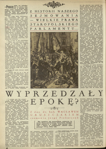 Z historii naszego sejmowania – wielkie prawa staropolskiego parlamentu wyprzedzały epokę?