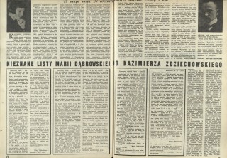 Nieznane listy Marii Dąbrowskiej