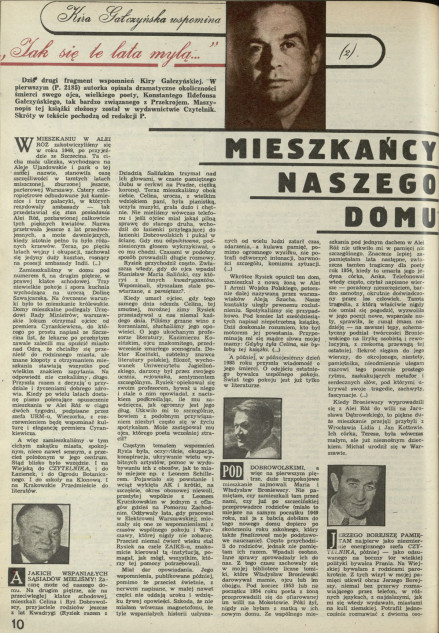 Kira Gałczyńska wspomina „Jak się te lata mylą...” (2) Mieszkańcy naszego domu